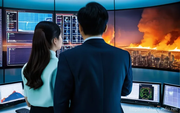 소방안전관리사 직무와 해외 사례 비교 - **French Fire Safety Manager in Action:**
    A professional, confident male or female Fire Safety M...