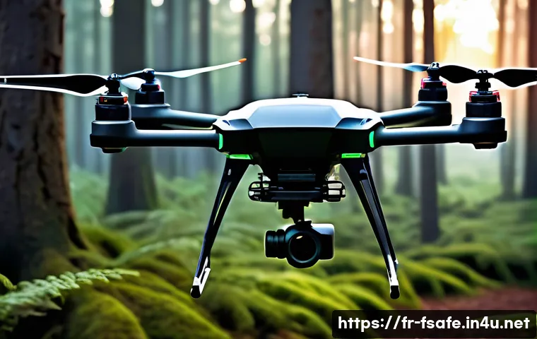 소방안전관리사 관련 공모전 참여 방법 - **Smart Detection in a French Forest:**
    "An advanced thermal surveillance drone, sleek and futur...